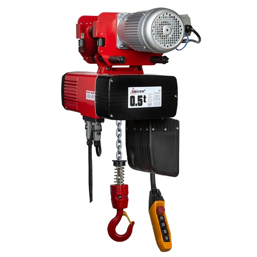 DELTA Elektrische kettingtakel met electrische loopkat DED - 400V - 0,5 ton