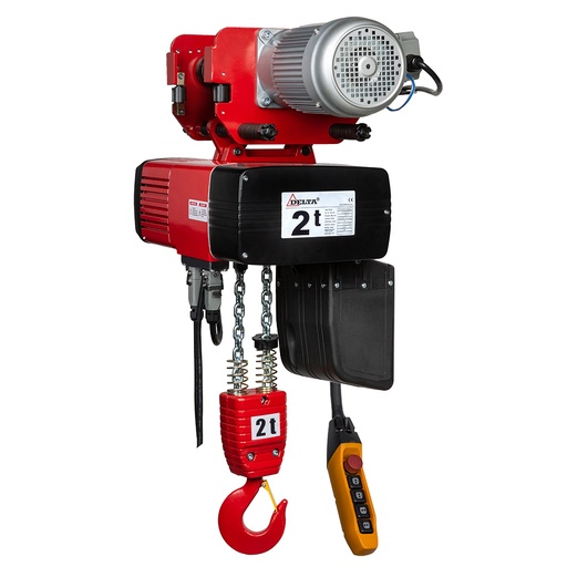DELTA Elektrische kettingtakel met elektrische loopkat DED - 400V - 2 ton