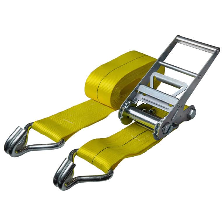 DELTASLING - Sjorband met ratel - 100 mm - 5000 daN - Geel