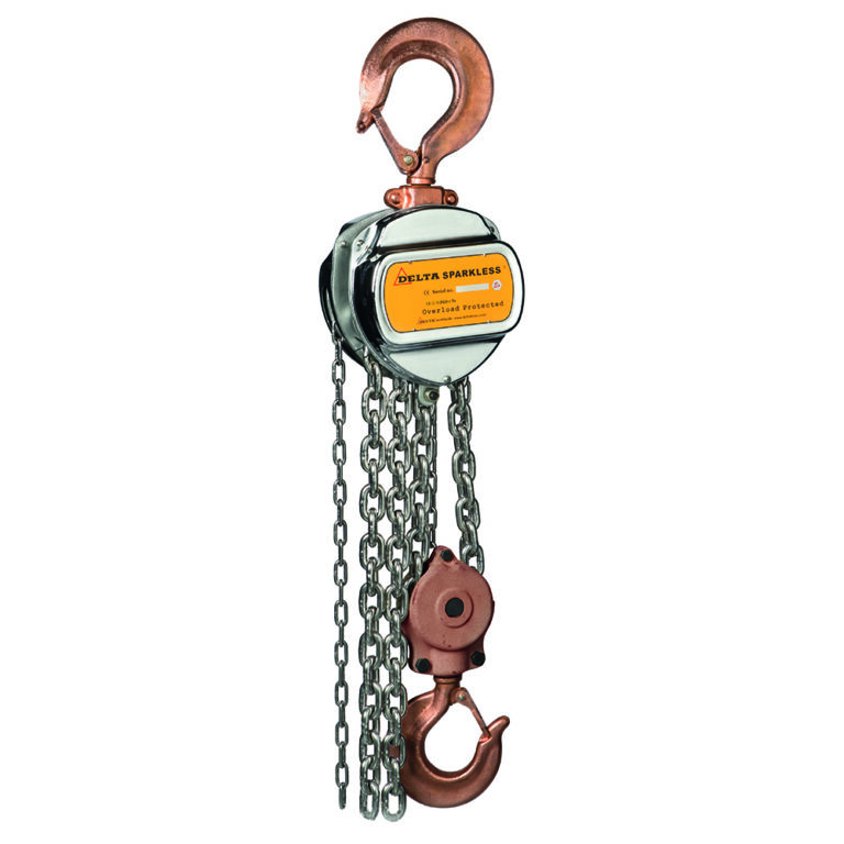 [DC.0.06503003] DELTA SPARKLESS - Vonkvrije handkettingtakel - 3 ton - ATEX Zone 1