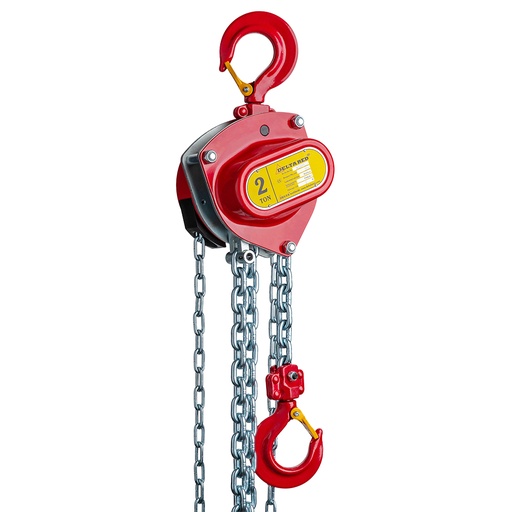 DELTA RED - Handkettingtakel 360°- 2 ton